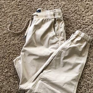 American Eagle khaki joggers